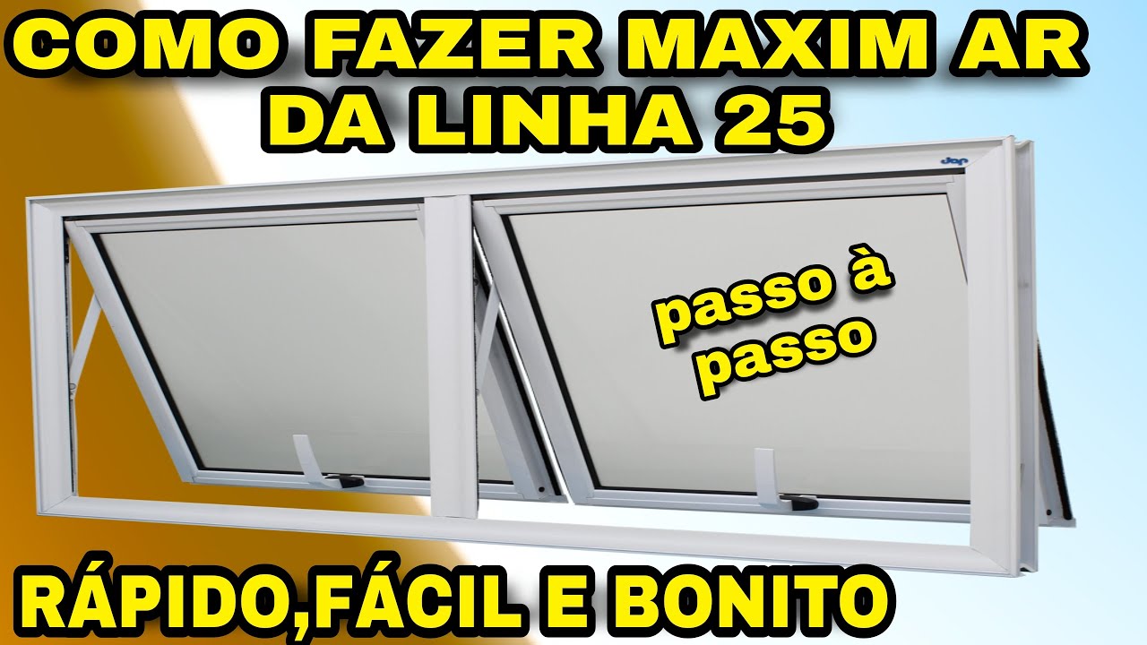 COMO FAZER MAXIM AR DE ALUMÍNIO BRANCO DA LINHA 25 - RÁPIDO, FÁCIL E BONITO