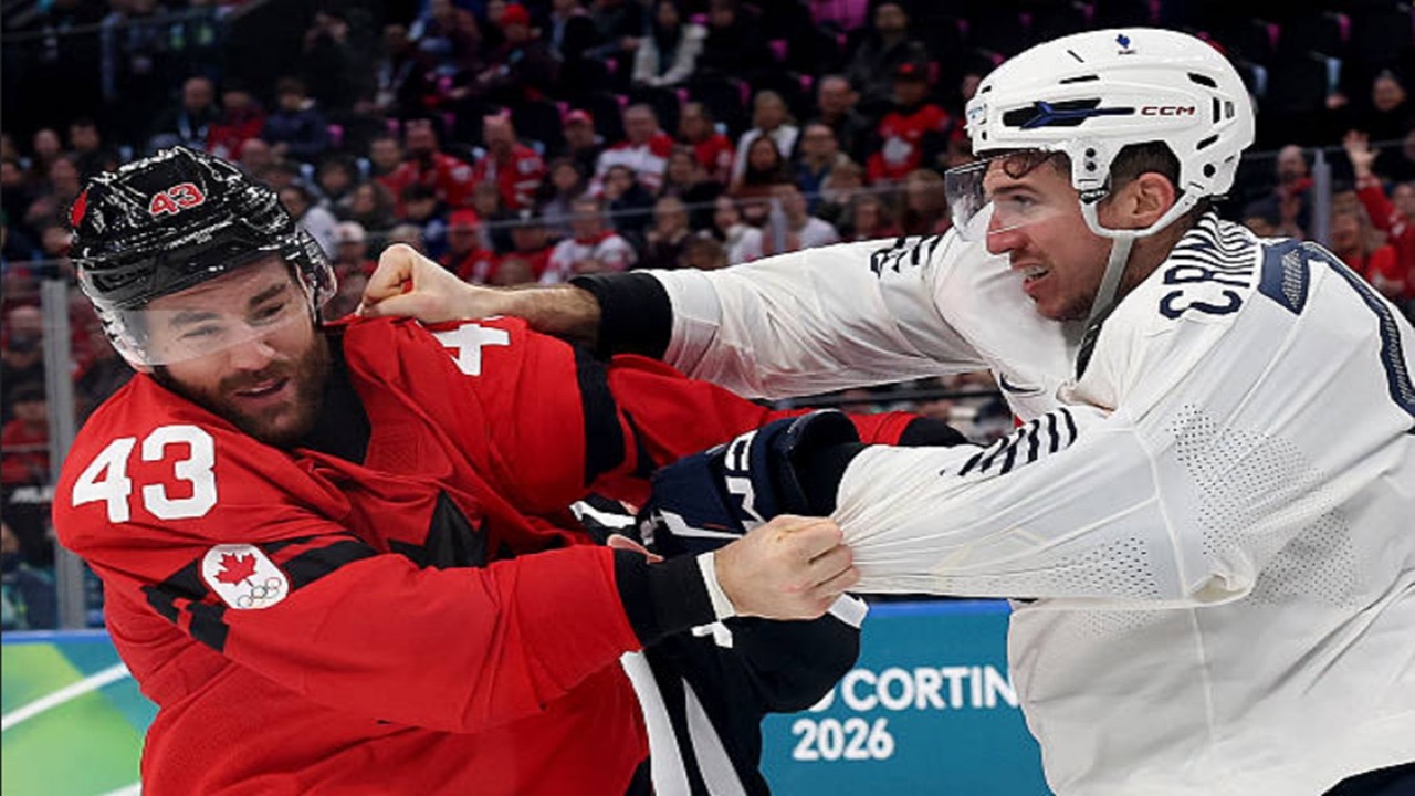 Tom Wilson vs Pierre Crinon Fight After Nate MacKinnon Hit