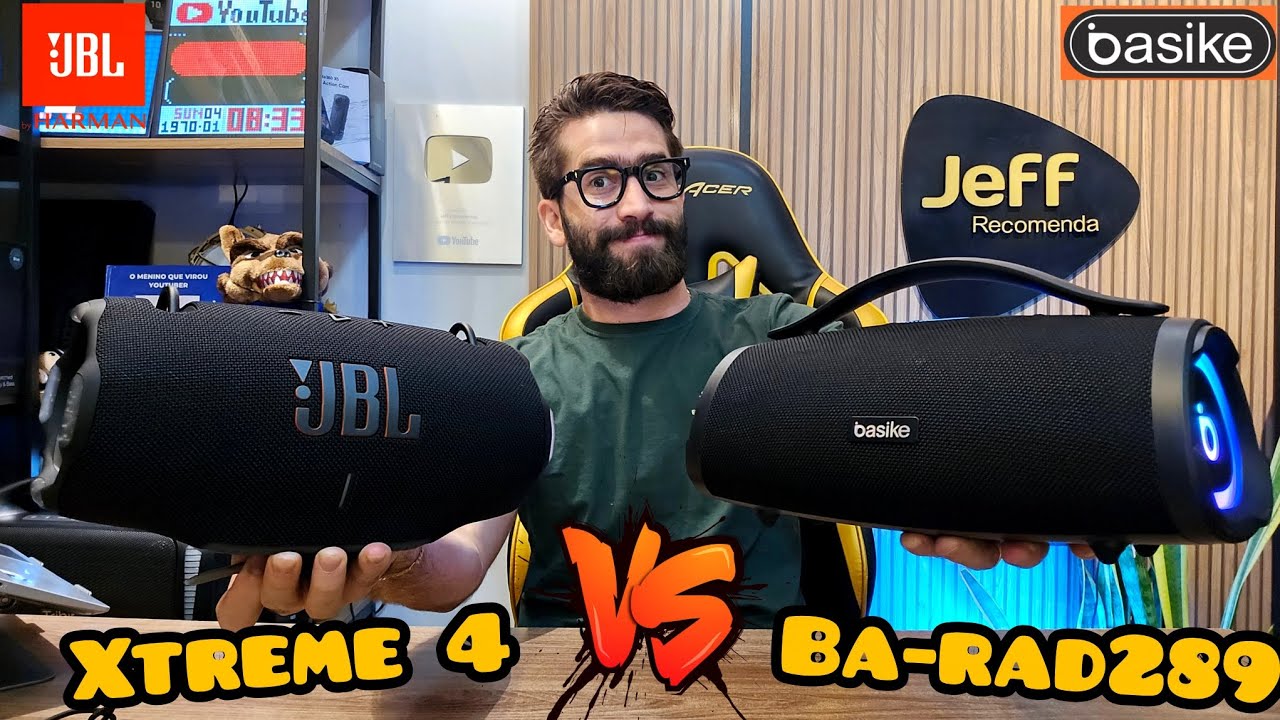 BASIKE BA-RAD289 160W Vs JBL XTREME 4  100W: Quem Ganhou? QUAL CAIXA DE SOM COMPRAR?