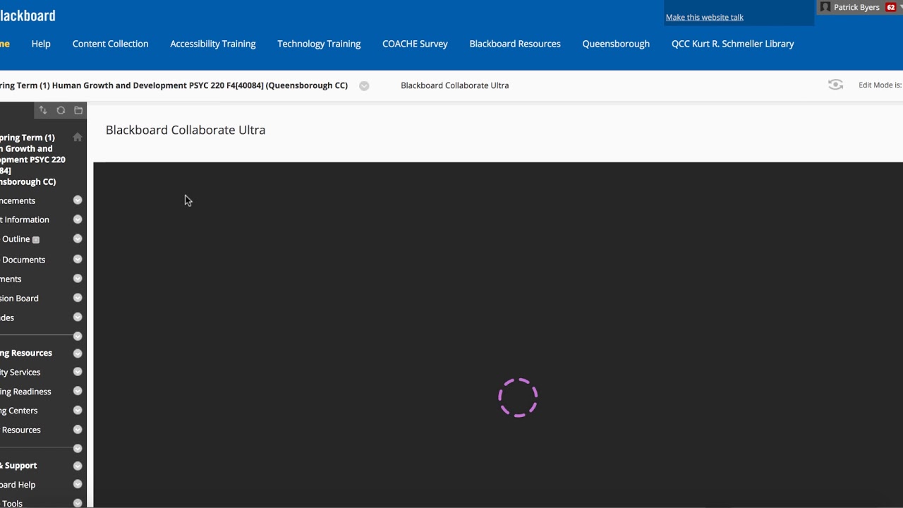 Info on using blackboard collaborate