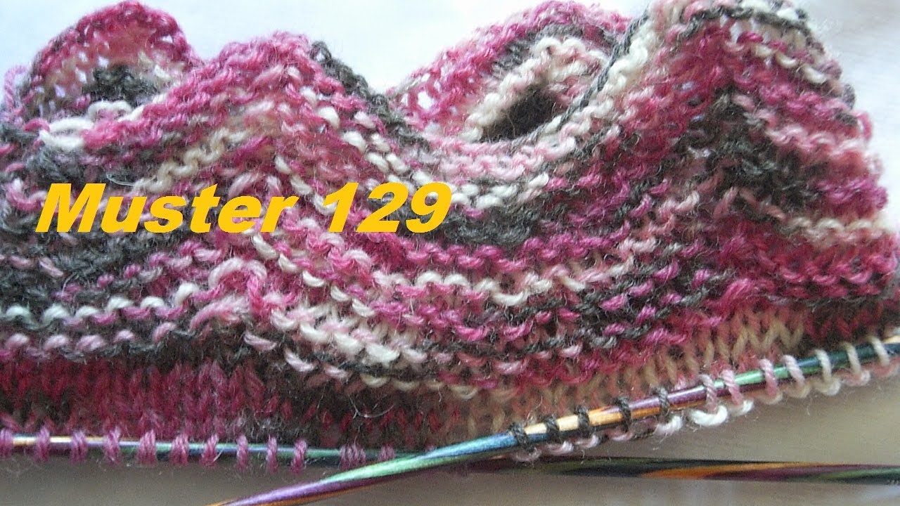 ZickZack Bündchen Muster 129*für Socken -Handschuhe * Stricken mit Nadelspiel