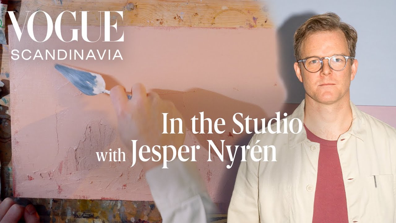 In the studio with Jesper Nyrén.