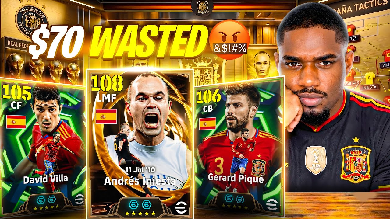I REALLY HATE KONAMI😡Prof BOF Wastes 7k Coins For INIESTA, VILLA & PIQUE Spain 2010 Pack Opening