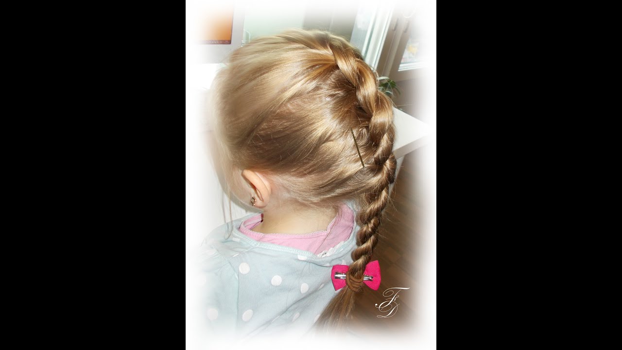 Zakrecany dobierany | Twisted french braid | Fryzury Dziewczęce ♡