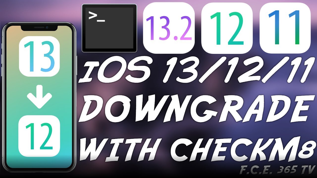 iOS 13.x / iOS 12.x / iOS 11 DOWNGRADE: FutureRestore + CheckM8 RELEASED & SEP / BB Explained!