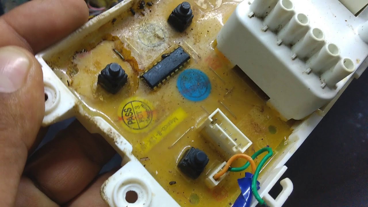Reparación De Tarjeta Daewoo Lavadora Top Load  Al Iniciar Se Apaga
