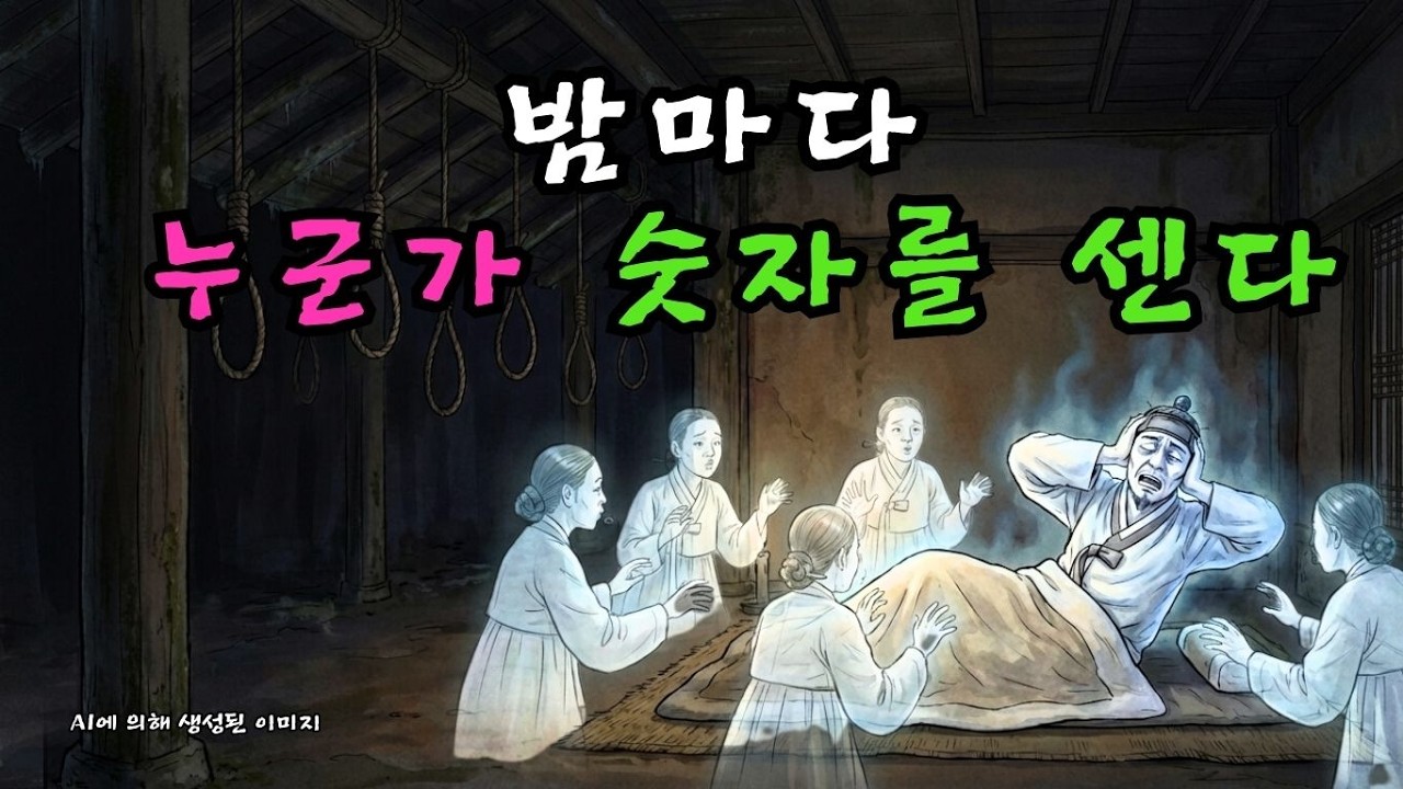 일곱 명이 목을 맨 저주받은 흉가를 헐값에 산 남자… 첫날밤 들려온 섬뜩한 숫자 세는 소리 | 공포 실화 | 야담 | 민담  |  조선시대