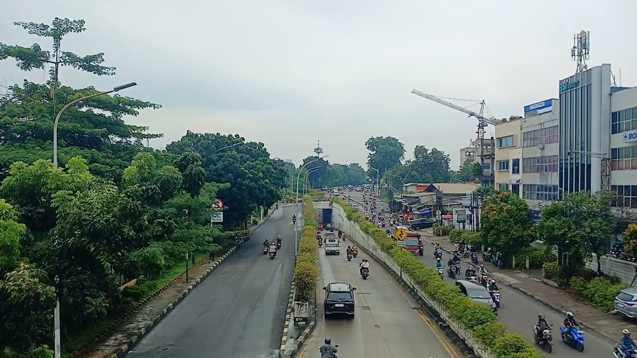 Pagi ini (30/Jan/26) POV JPO Pasar Minggu : Suasana Jalan, Bus Transjakarta, Suara Krl Commuter Line