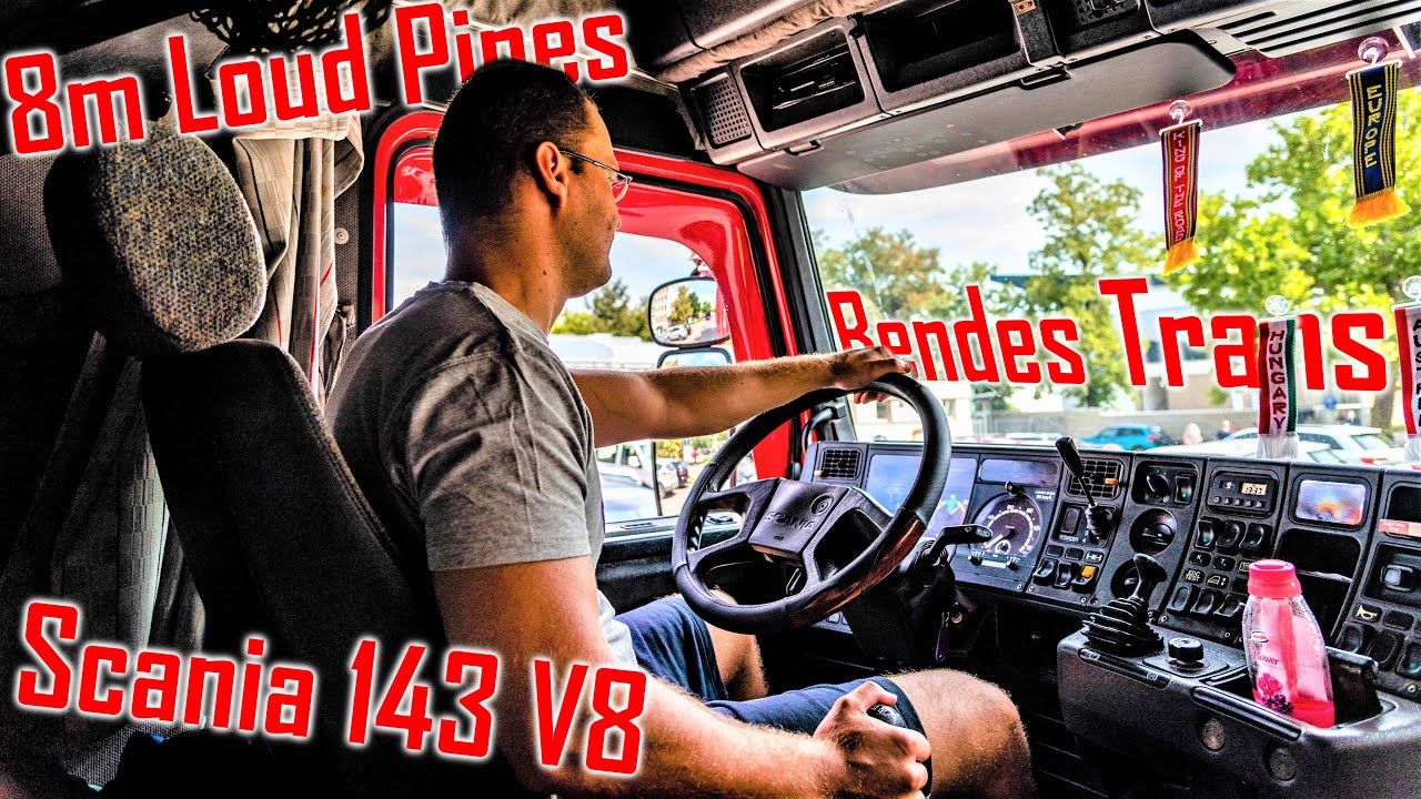 OLDSCHOOL ROAR: Scania 143 V8 Cruise // *8m Pipe* *Bendes Trans*