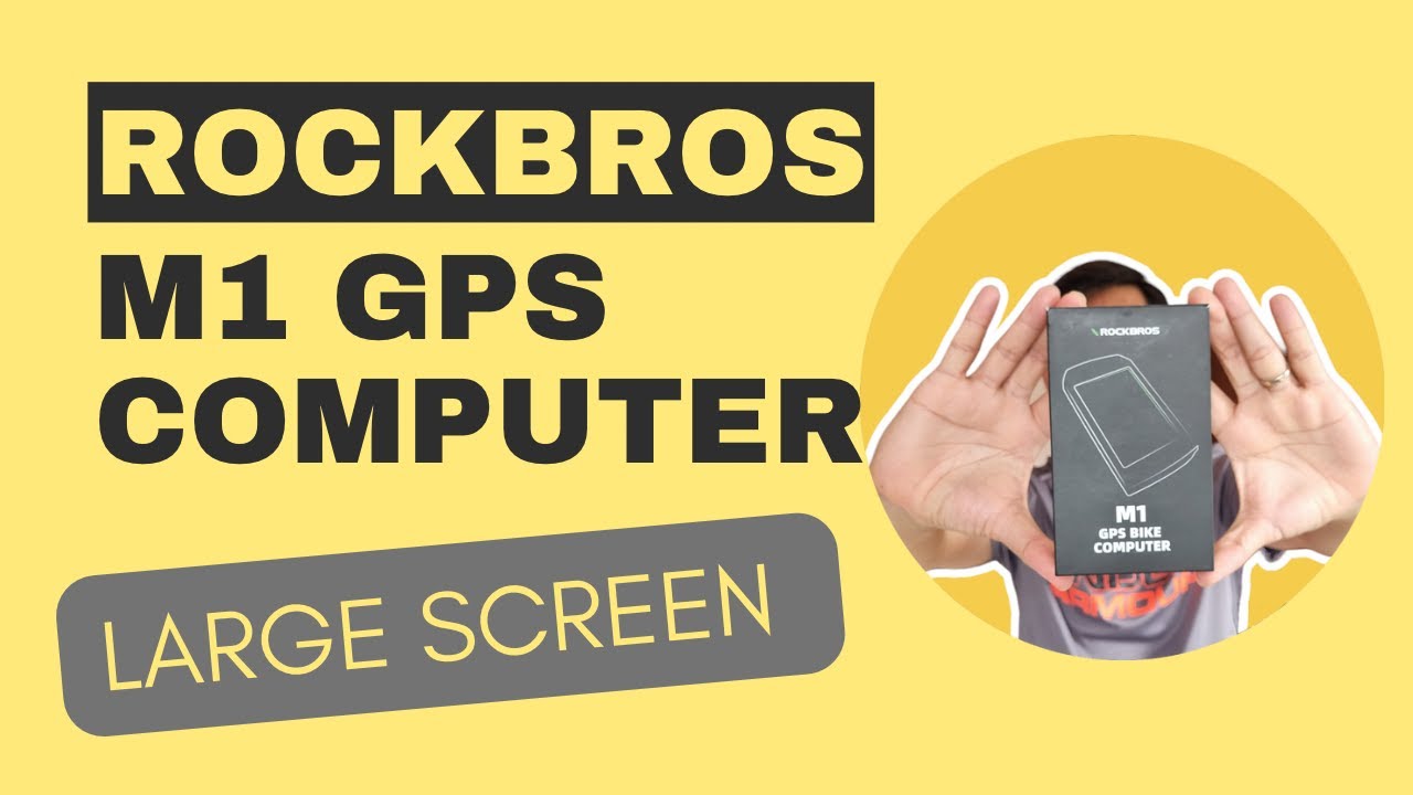 BUDGET BIKE COMPUTER WITH LARGE SCREEN | ROCKBROS M1 REVIEW (TAGALOG)