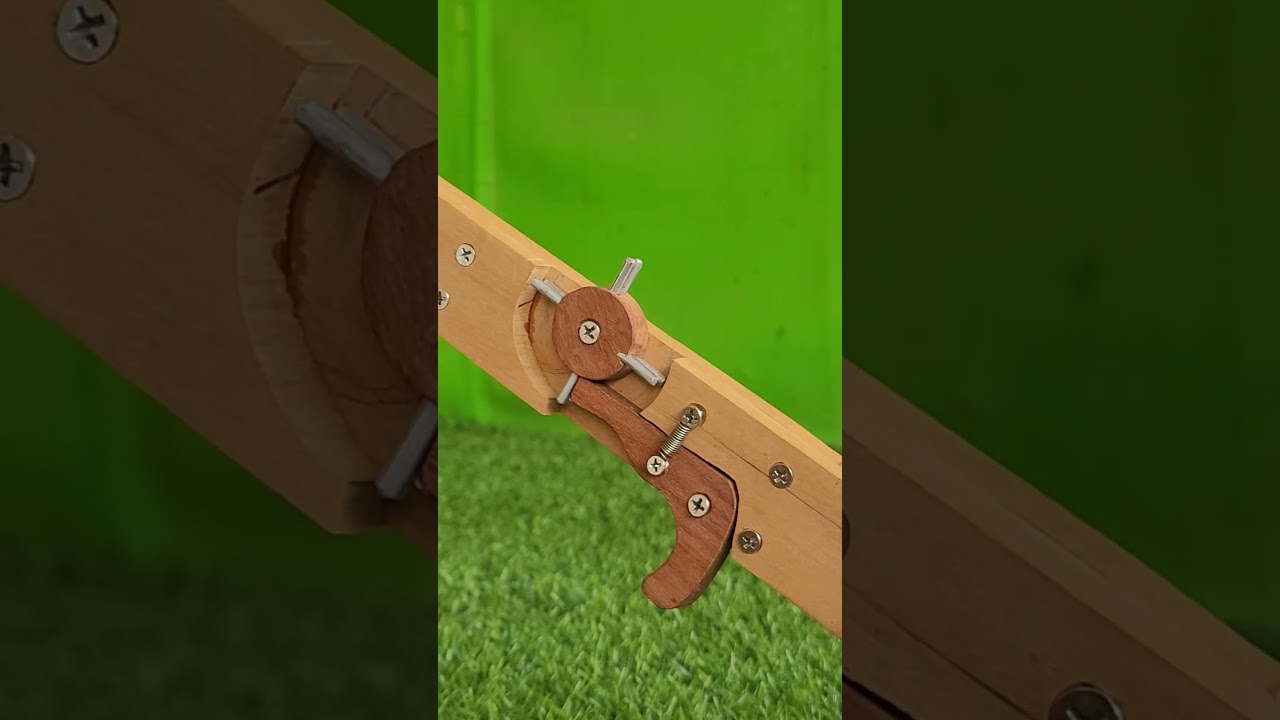 Handmade a new mechanism wooden slingshot #wooddesigner #woodscraft #woodwork #woodworking#wood #diy