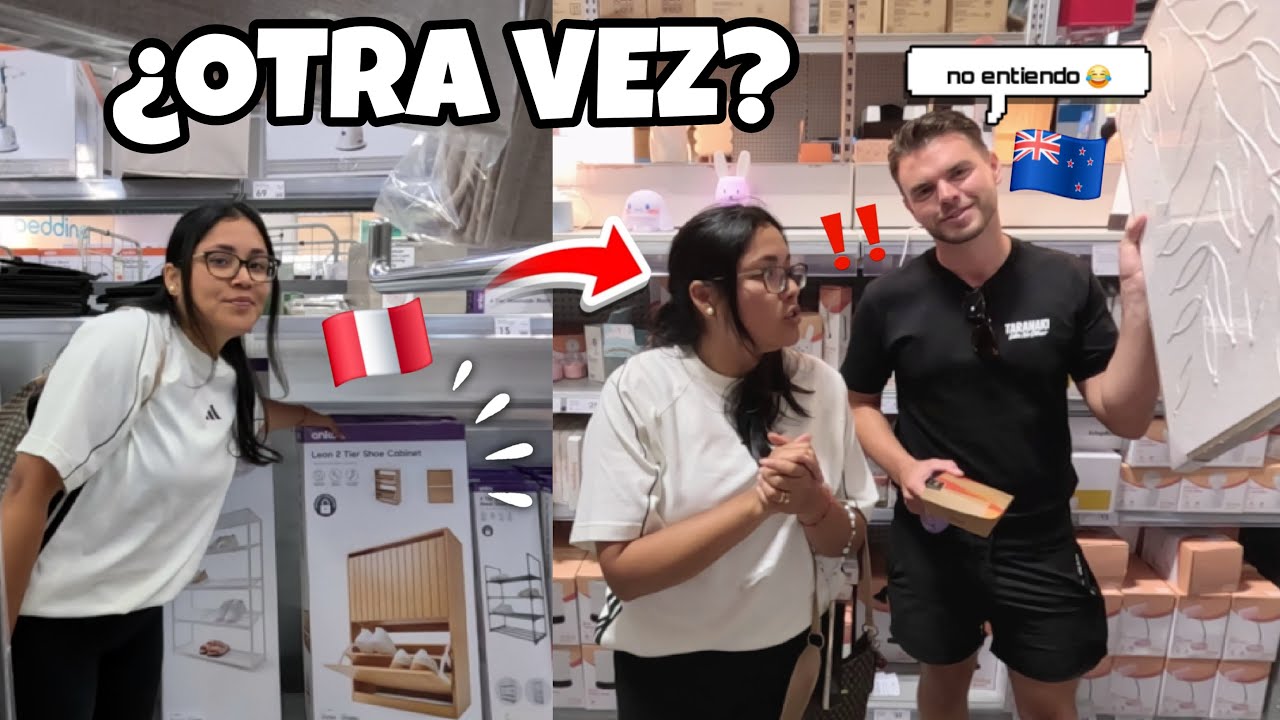¿Así son las latinas? 😅 Mi esposa 🇵🇪 me hizo entrar 3 veces a la misma tienda!