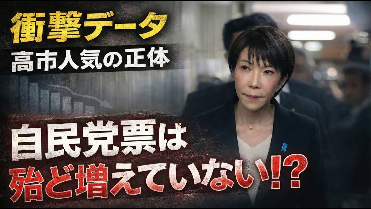 衝撃！高市人気の正体。自民党の票が殆ど増えていない！？安冨歩東京大学名誉教授。一月万冊清水