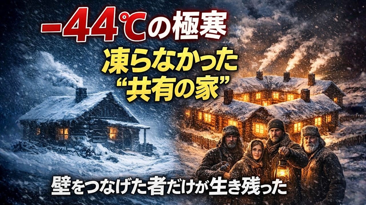 −44℃の大寒波で奇跡が起きた｜凍らなかった“共有の家”の実話
