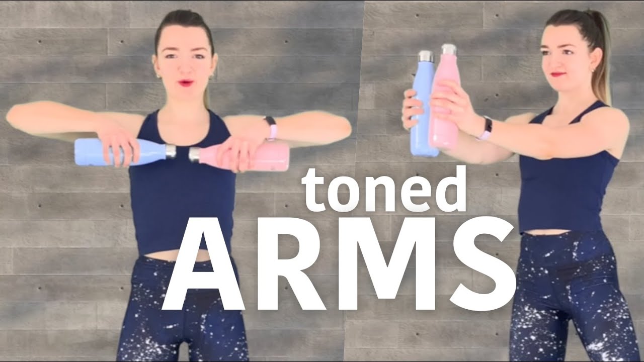 SCHLANKE ARME mit Wasserflaschen 💪 12 Min Arm WORKOUT