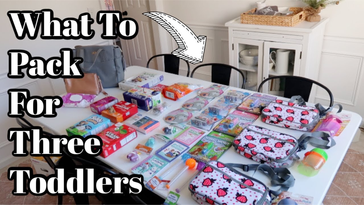 Road Trip With Three Toddlers | Pack With Me | What To Pack For Toddlers