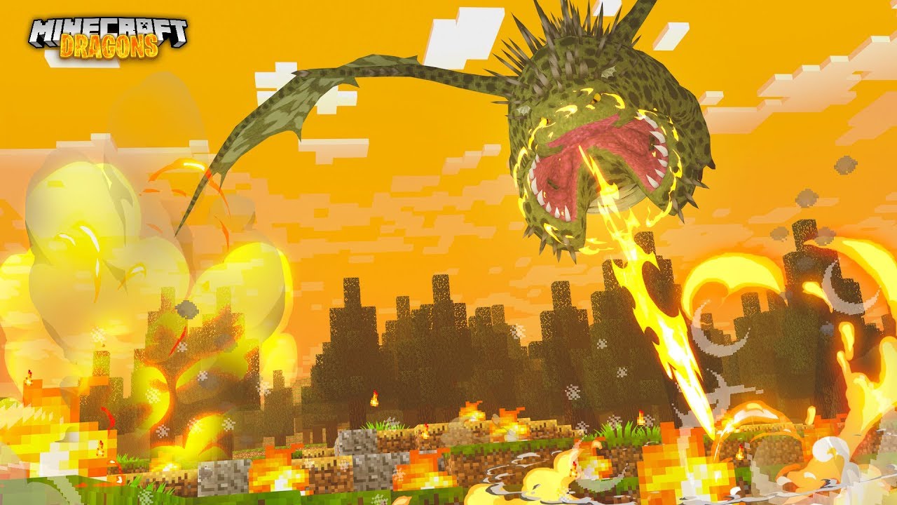 CATASTROPHIC QUAKEN DESTROYING FARMS! - Minecraft Dragons
