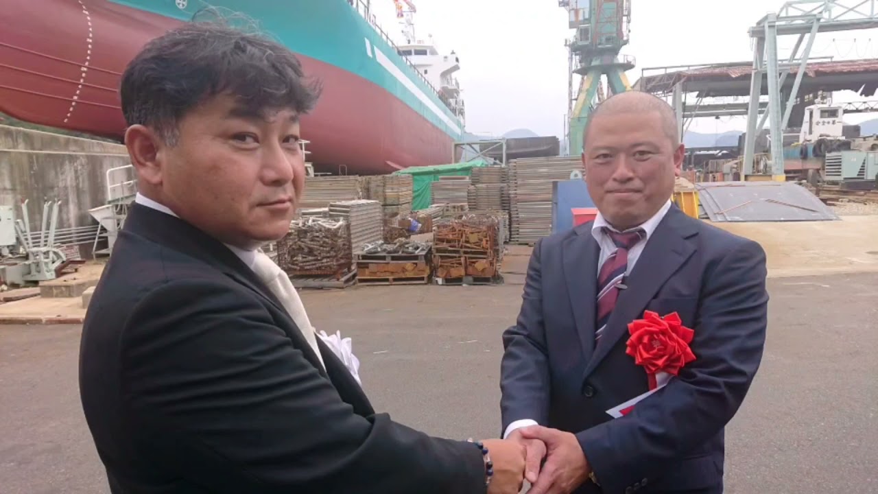 749トン型ガット船　進水