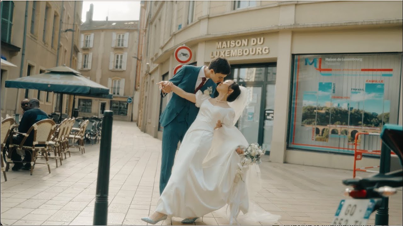 Luxembourg Love Affair: Ting and Cyril's Enchanting Wedding in Les Jardins d'Anaïs 🏰💖