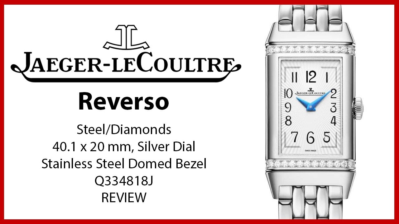 ▶Обзор Jaeger-LeCoultre Reverso One Duetto Stainless Steel/Diamonds Silver & Blue Dial Q334818J