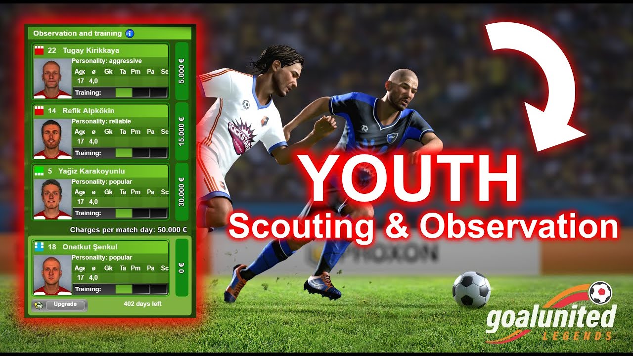 Youth Scouting & Observation - goalunited LEGENDS