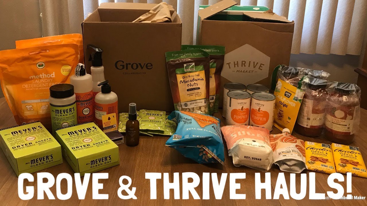 My August Grove Collaborative & Thrive Market Orders | Natural Cleaning Supplies & Organic Groceries