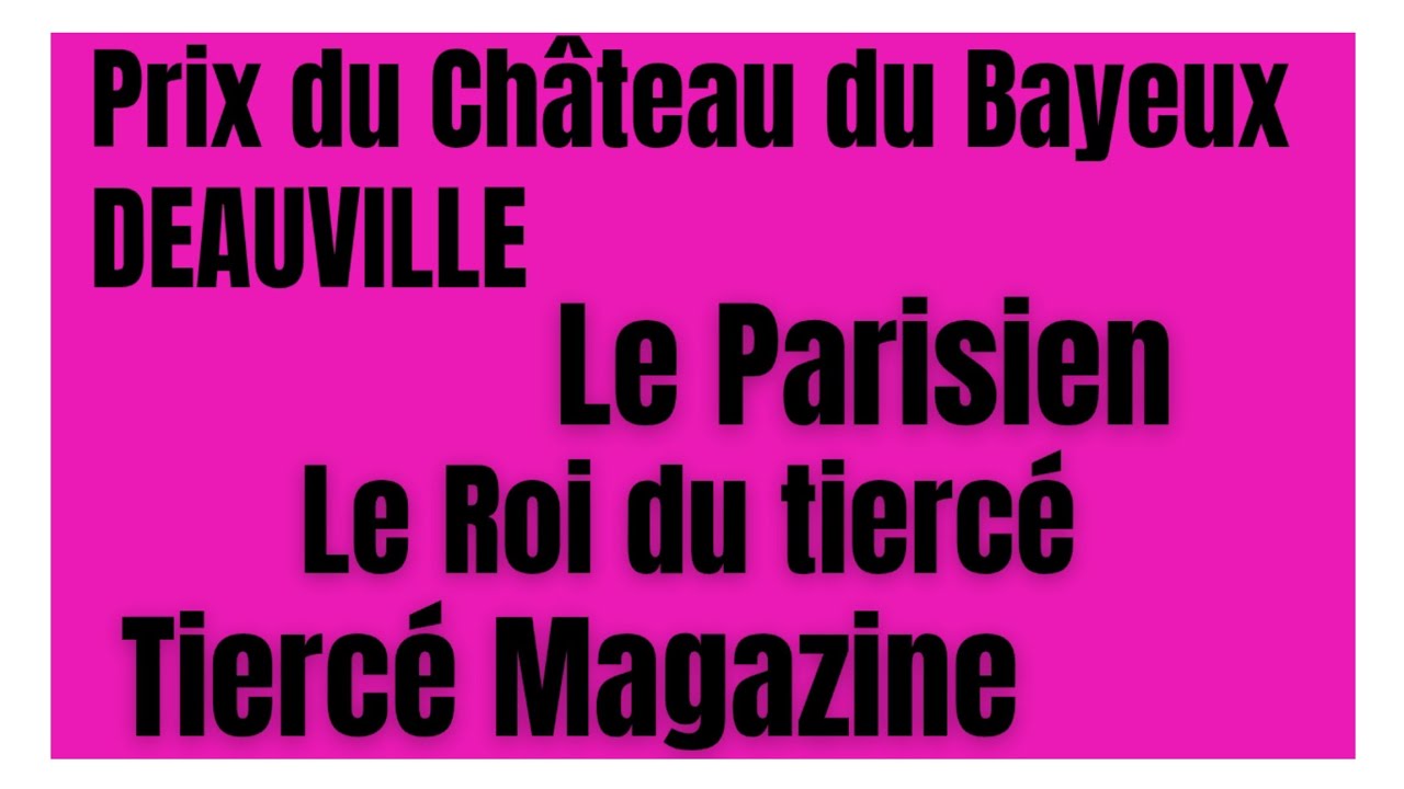 LE ROI DU TIERCE LE PARISIEN ET TIERCÉ MAGAZINE QUINTÉ PMU DU MARDI 22.11.25