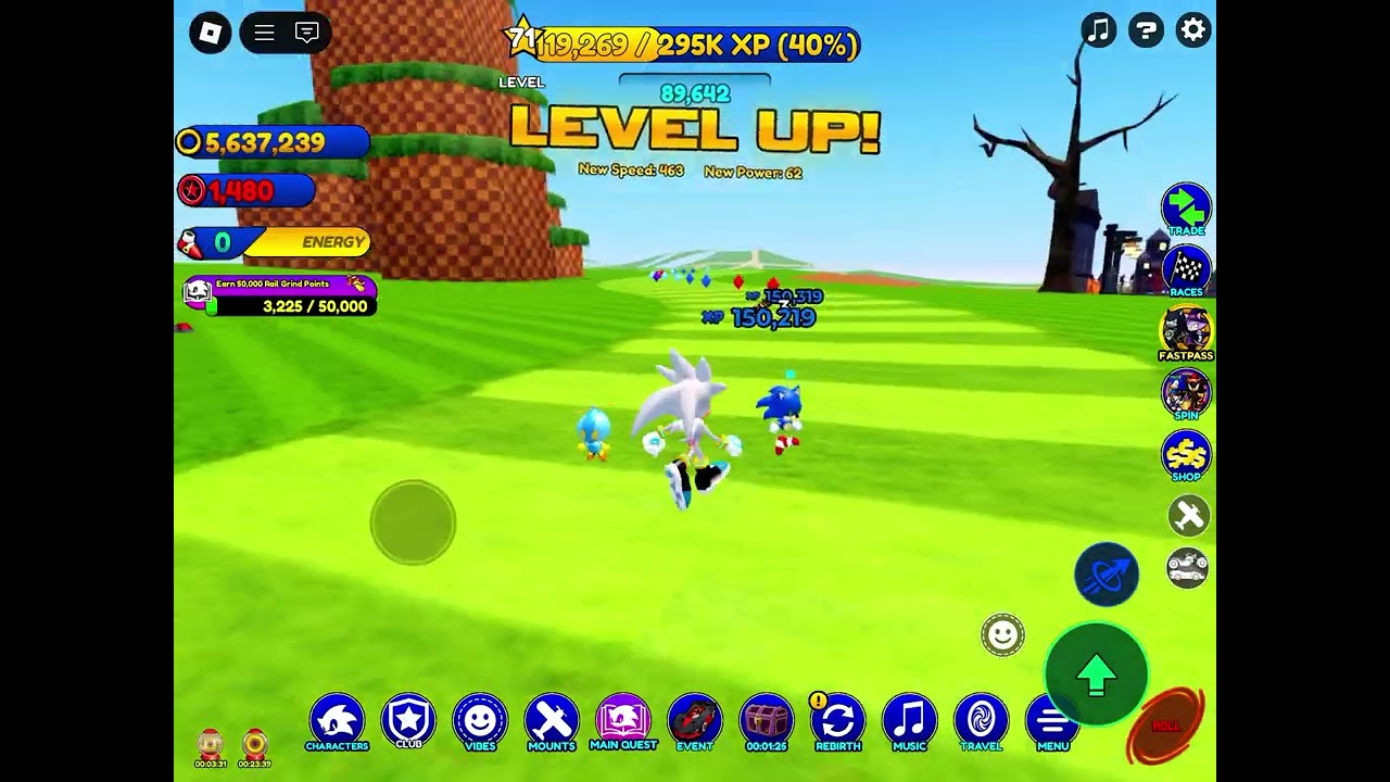 Playing sonic speed simulator!