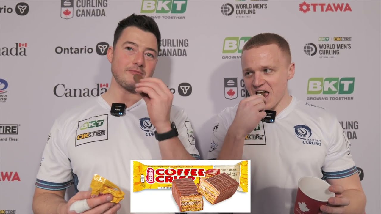 Trying Canadian Snacks with Team Scotland