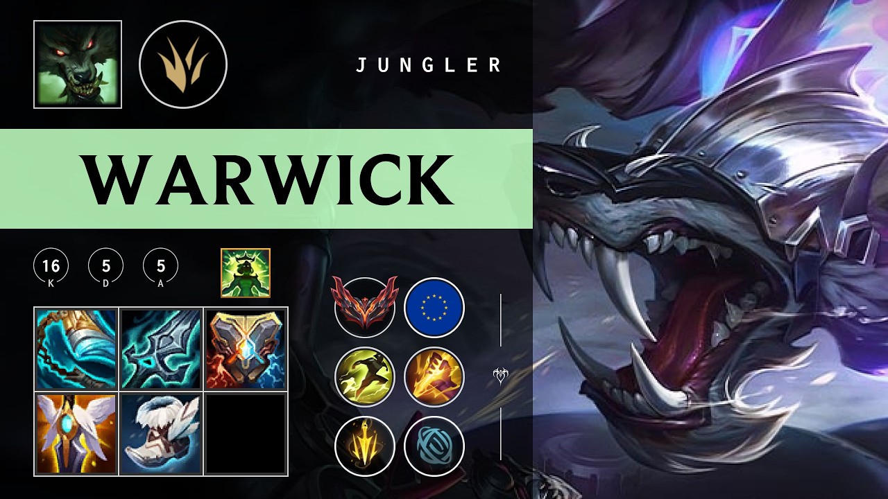 Warwick Jungle vs Nunu & Willump - EUW Grandmaster Patch 26.06