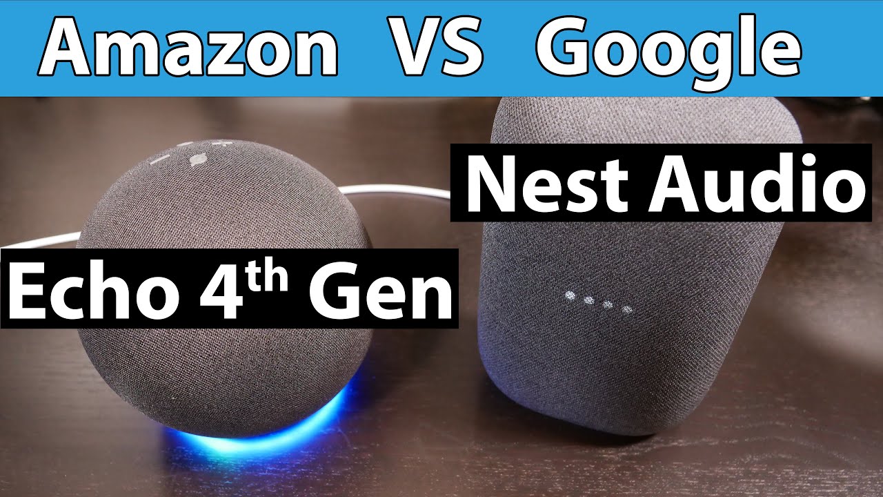 NEW Amazon Echo 4th Gen VS Google Nest Audio Review and Sound Test