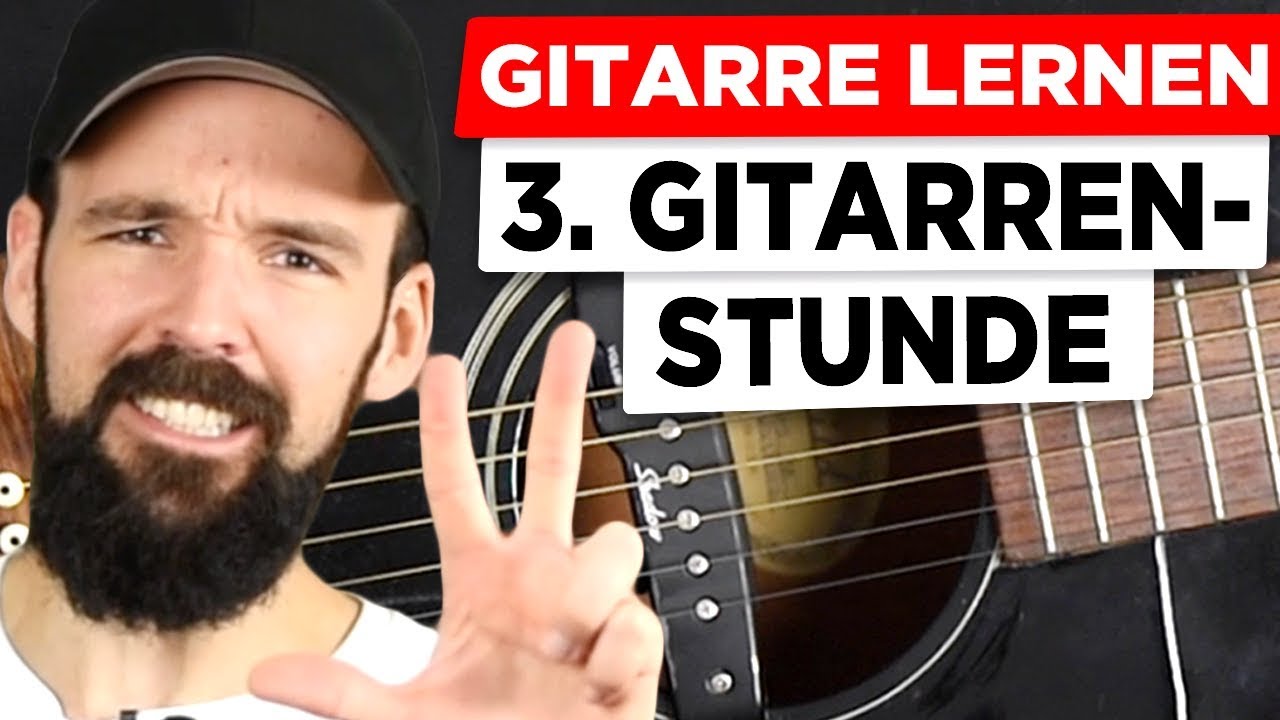 Gitarre lernen - Deine 3. Gitarrenstunde - Akkorde richtig wechseln und schlagen