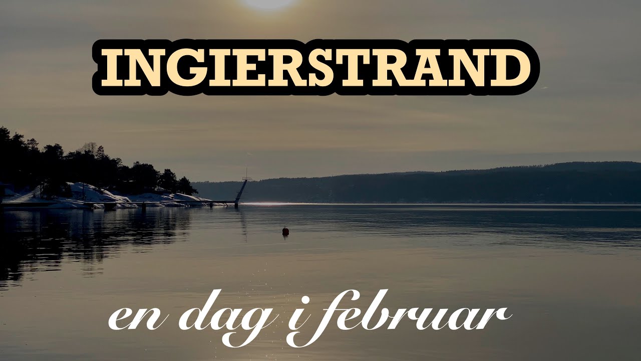 Ingierstrand en dag i februar 