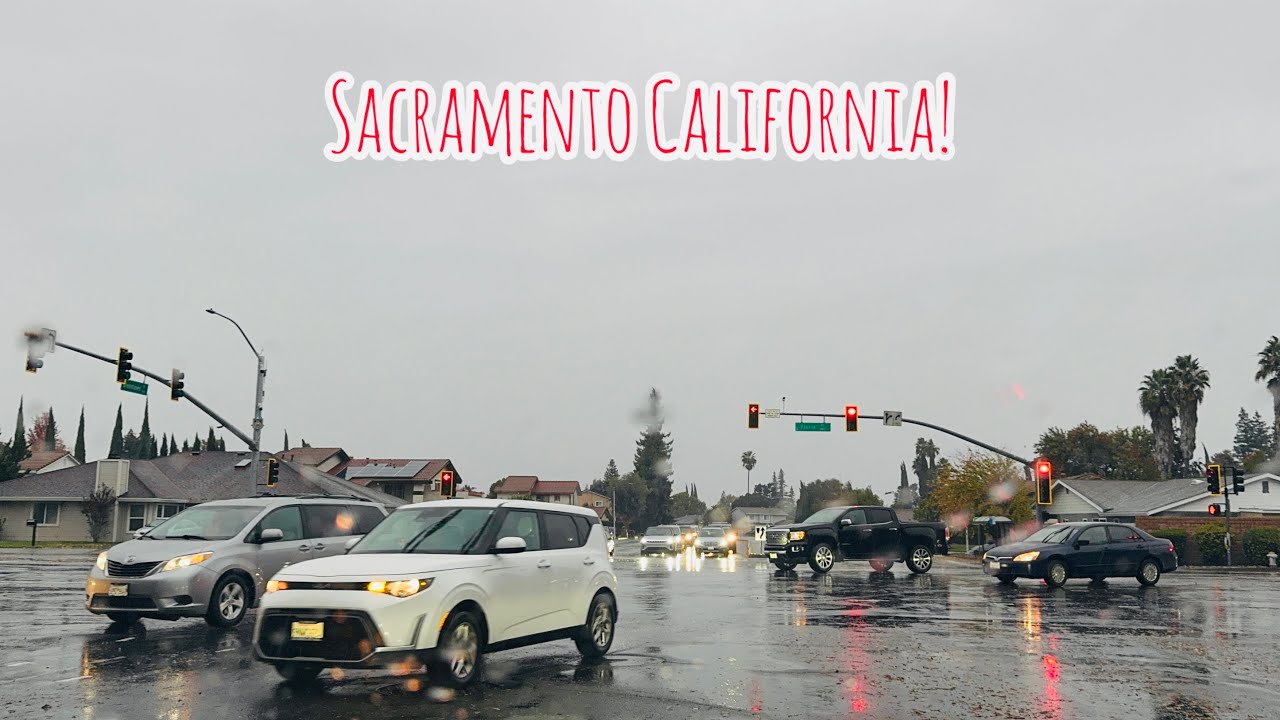 SACRAMENTO CALIFORNIA DRIVE! (Super Rainy Day)
