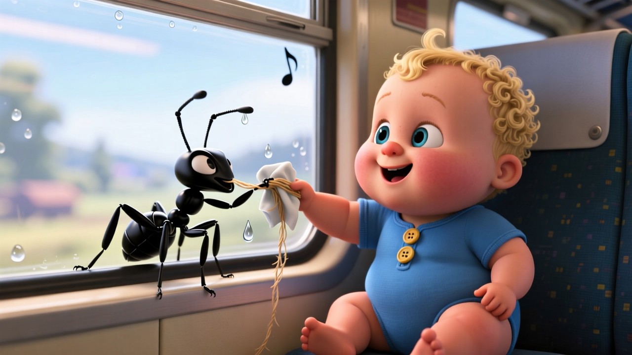 Baby and Ant on Train 🚆🐜👶 | Fun Kids Story | Learning Video for Children