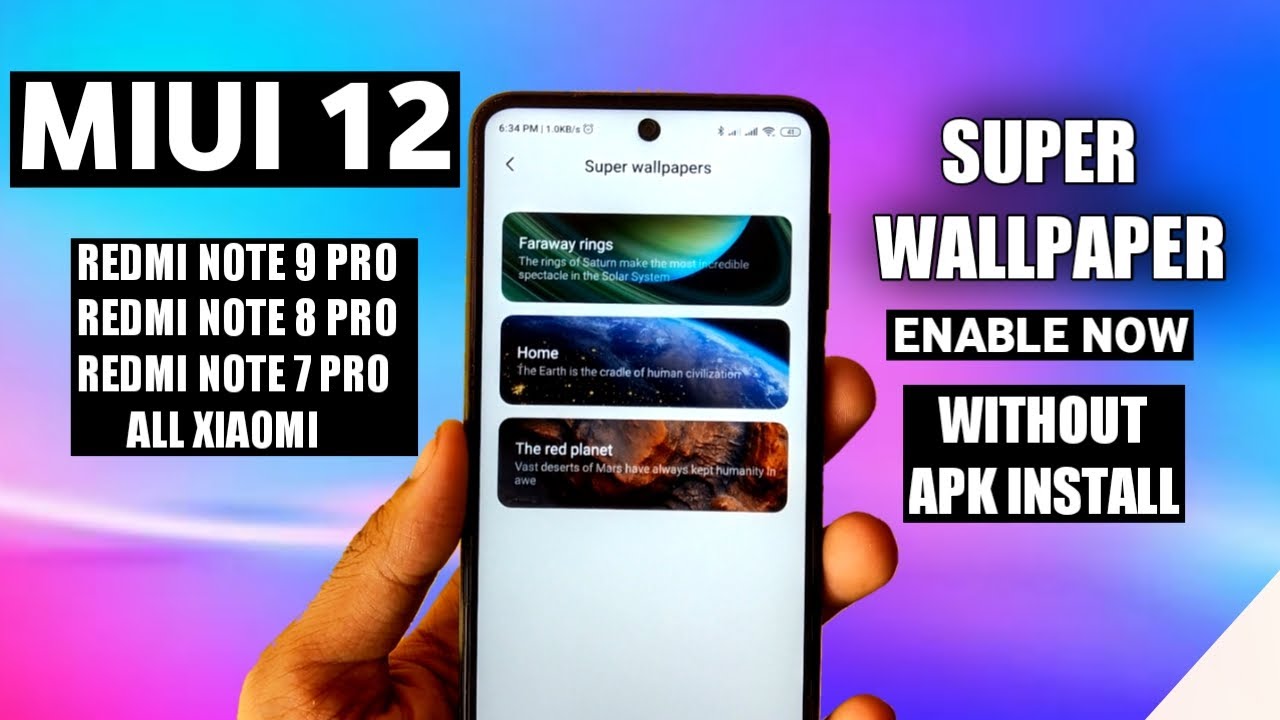 MIUI 12 Super Wallpaper Enable Without Apk No Lag | MIUI 12 Super Wallpaper Enable Now