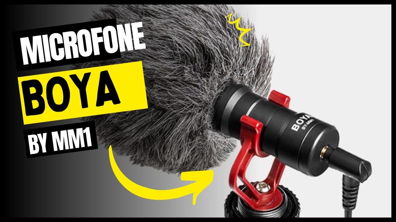 Microfone Boya BY MM1 Teste interno e externo