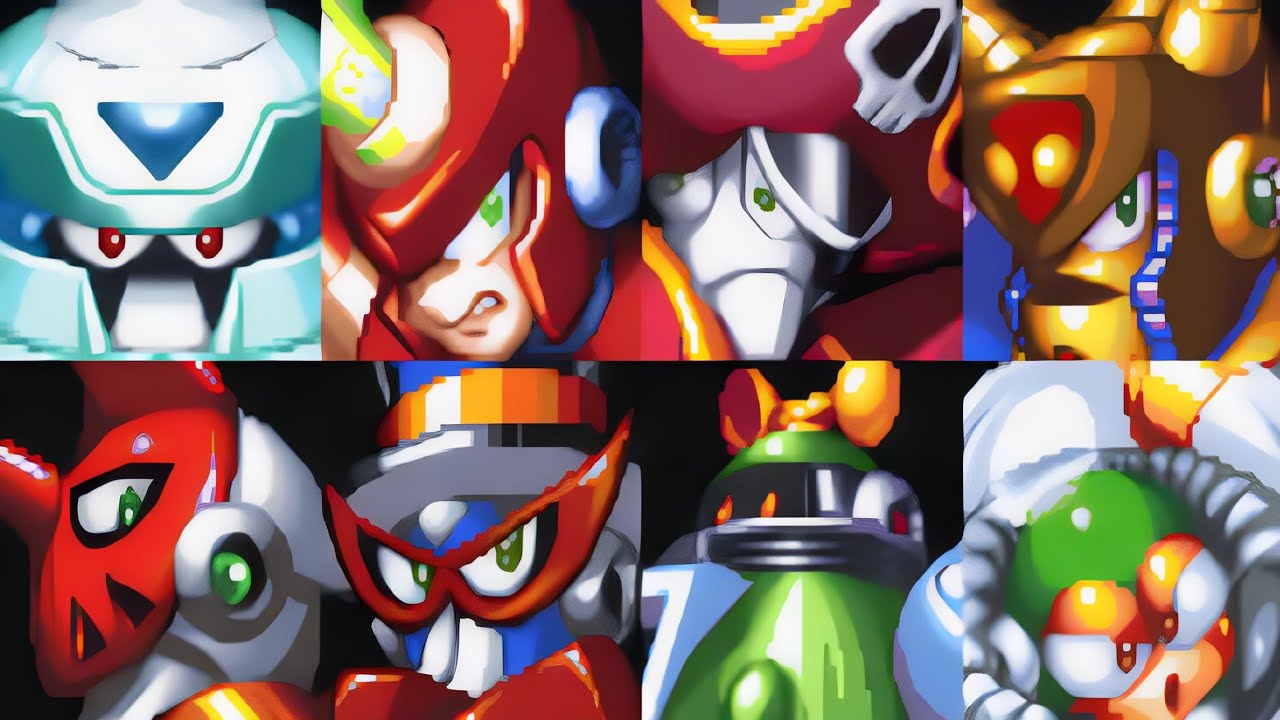 Megaman & Bass - Boss Rush+Weaknesses 