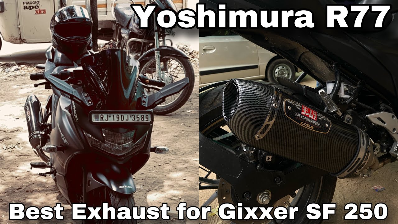 Gixxer SF 250 Exhaust Modified - Yoshimura R77
