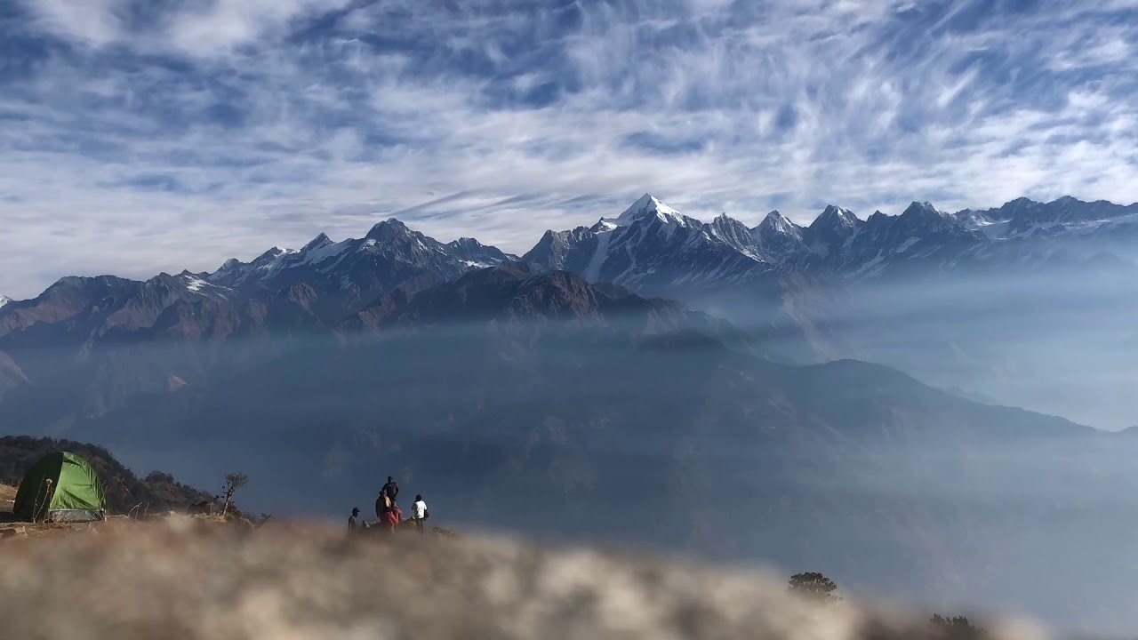 Khaliya top hotel view (Time lapse) Munsiyari Uttarakhand