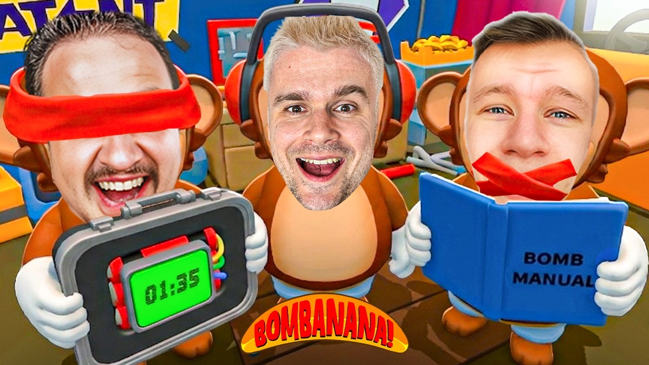 3 MAŁPY - GŁUCHY, ŚLEPY i NIEMOWA! | Bombanana
