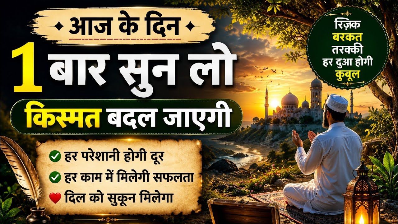 मंगल के दिन की दुआ 🤲 दुआ ए रोज़ी 🤫 एक बार लाज़मी सुनें | Morning dua🤲 Dua for money | Dua E Hajat