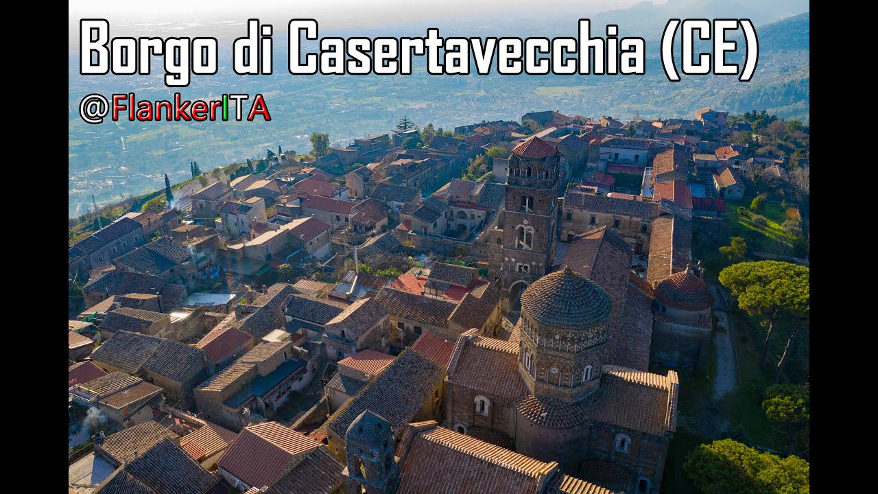 Casertavecchia (Italy) Medieval Village Aerial View - 4K VIDEO