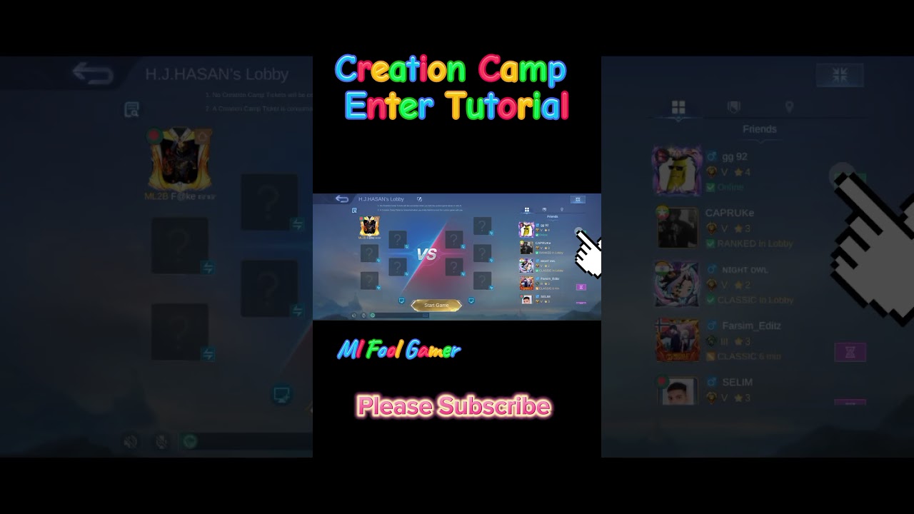 Creation Camp Tutorial Mobile legends #mobilelegends #mlbb #creationcamp #tutorial #mlbbtutorial