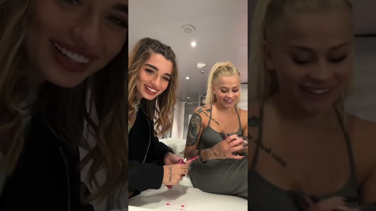 Sofia Crisafulli e Gaia Bianchi giocano a carte - Live 23/10/2023
