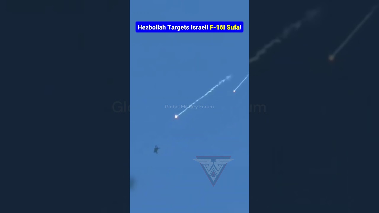 Hezbollah Fires Surface-to-Air Missile at Israeli F-16I