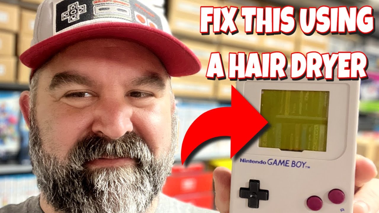 How to Fix a Game Boy Screen Using a Hair Dryer