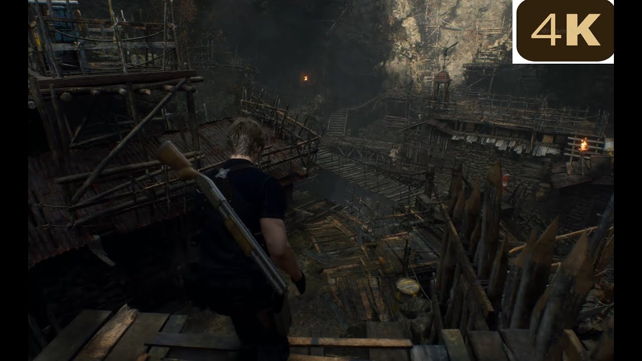 Resident Evil 4 Remake 4K No HUD / Chapter 2 Hardcore - Ultra Graphics - No Commentary - Full Game