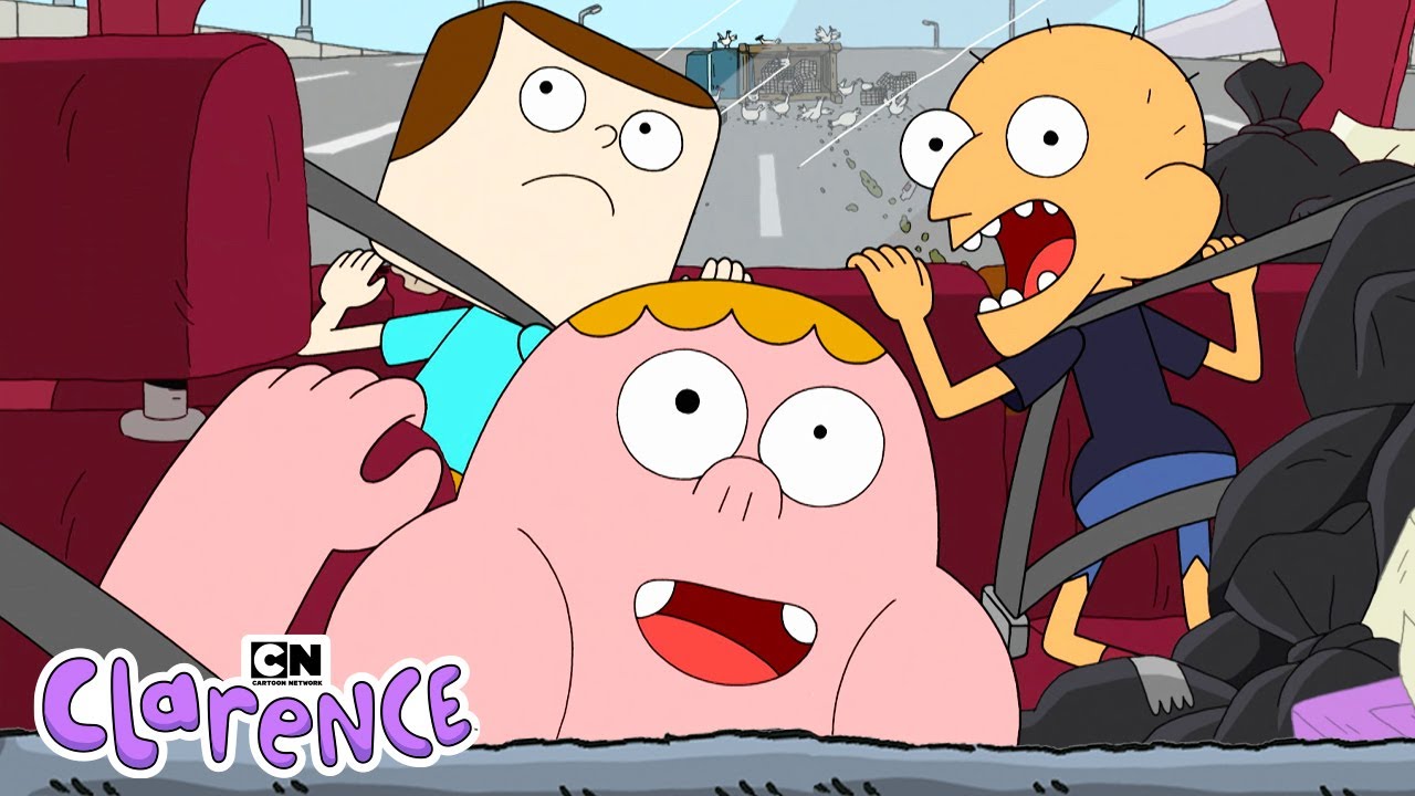 Crazy Car Ride | Clarence | Cartoon Network