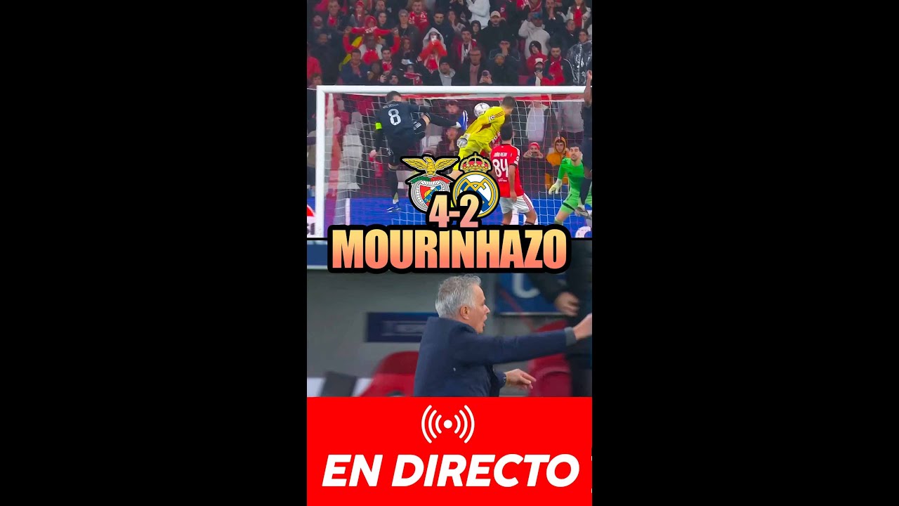🚨🚨 EL BENFICA DE MOURINHO ECHA AL MADRID DEL TOP 8 EN CHAMPIONS